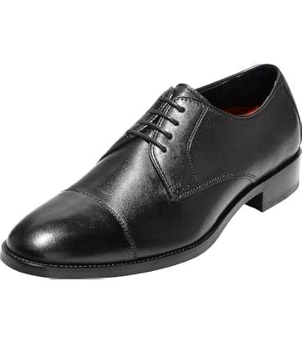 Amazon.com | POLO RALPH LAUREN Asher Wing Tip Black Calf Leather 8
